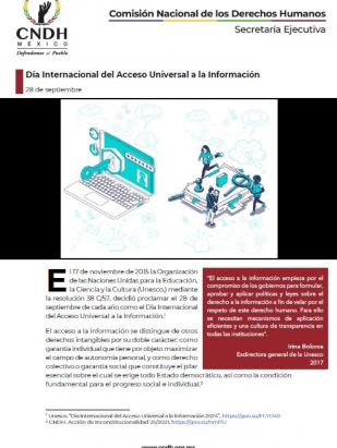Día Internacional del Acceso Universal a la Información