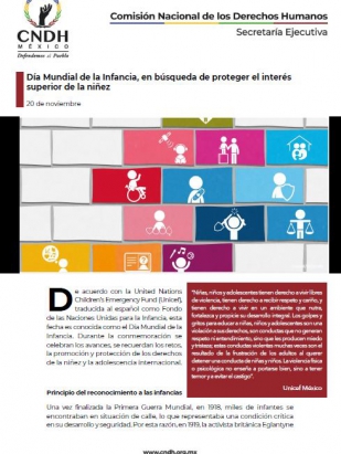 Día Mundial de la Infancia, en búsqueda de proteger el interés superior de la niñez