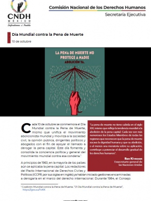 Día Mundial contra la Pena de Muerte