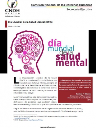 Día Mundial de la Salud Mental (OMS)