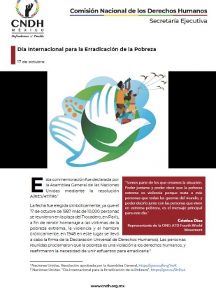 Día Internacional para la Erradicación de la Pobreza