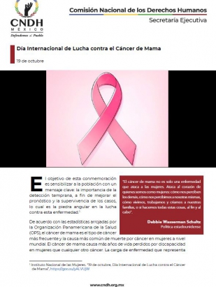Día Internacional de Lucha contra el Cáncer de Mama