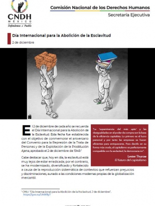 Día Internacional para la Abolición de la Esclavitud