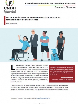 Día Internacional de las Personas con Discapacidad: en reconocimiento de sus derechos