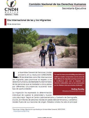 Día Internacional de las y los Migrantes