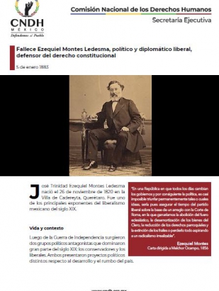 Fallece Ezequiel Montes Ledesma, político y diplomático liberal, defensor del derecho constitucional