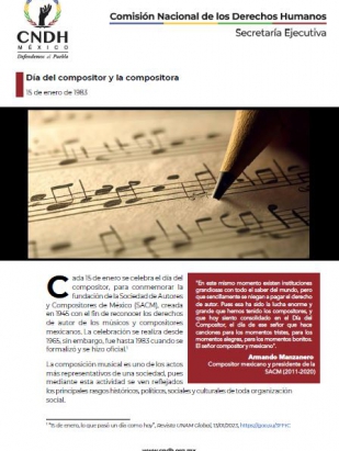 Día del compositor y la compositora