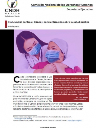 Día Mundial contra el Cáncer, concientización sobre la salud pública