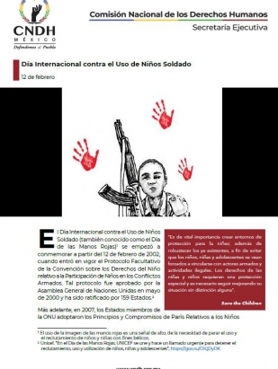 Día Internacional contra el Uso de Niños Soldado