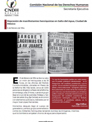 Represión de manifestantes henriquistas en Salto del Agua, Ciudad de México