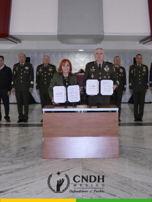 CNDH y DEFENSA refrendan Convenio de Colaboración para proteger, promover y difundir los derechos humanos
