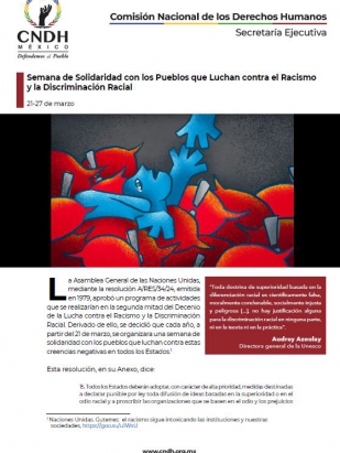 Semana de Solidaridad con los Pueblos que Luchan contra el Racismo y la Discriminación Racial