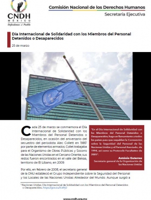 Día Internacional de Solidaridad con los Miembros del Personal Detenidos o Desaparecidos