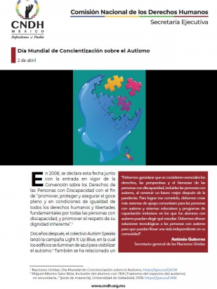 Día Mundial de Concientización sobre el Autismo