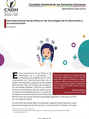 Día Internacional de las Niñas en las Tecnologías de la Información y la Comunicación
