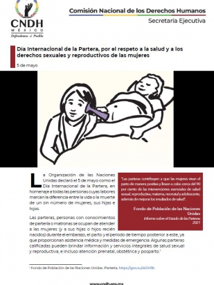 Día Internacional de la Partera, por el respeto a la salud y a los derechos sexuales y reproductivos de las mujeres