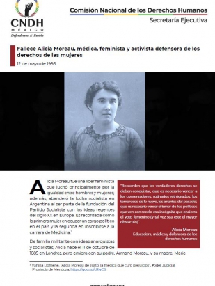 Fallece Alicia Moreau, médica, feminista y activista defensora de los derechos de las mujeres