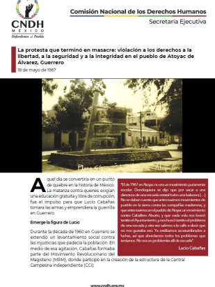 La protesta que terminó en masacre: violación a los derechos a la libertad, a la seguridad y a la integridad en el pueblo de Atoyac de Álvarez, Guerrero