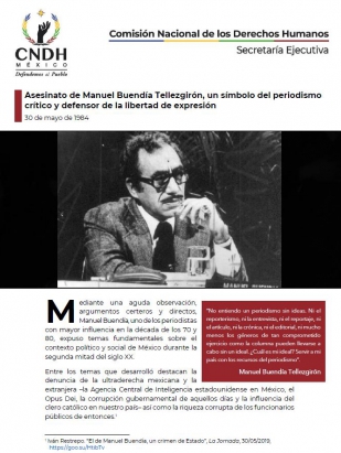 Asesinato de Manuel Buendía Tellezgirón, un símbolo del periodismo crítico y defensor de la libertad de expresión