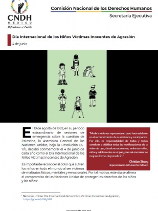 Día Internacional de los Niños Víctimas Inocentes de Agresión