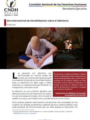 Día Internacional de Sensibilización sobre el Albinismo