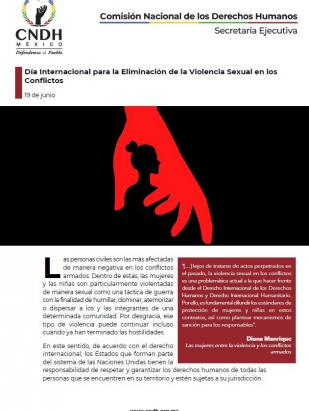 Día Internacional para la Eliminación de la Violencia Sexual en los Conflictos