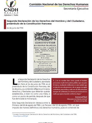Segunda Declaración de los Derechos del Hombre y del Ciudadano, preámbulo de la Constitución francesa