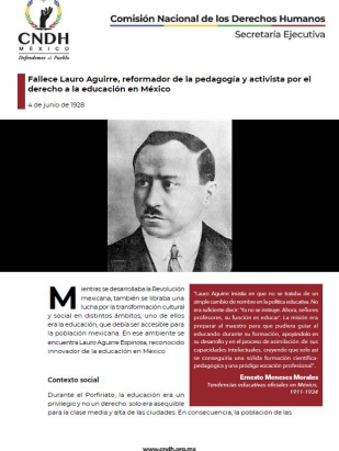 Fallece Lauro Aguirre, reformador de la pedagogía y activista por el derecho a la educación en México