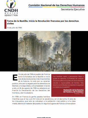 Toma de la Bastilla, inicia la Revolución Francesa por los derechos civiles