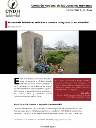 Masacre de Jedwabne, en Polonia, durante la Segunda Guerra Mundial