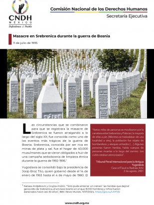 Masacre en Srebrenica durante la guerra de Bosnia