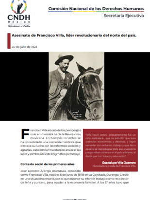 Asesinato de Francisco Villa, líder revolucionario del norte del país