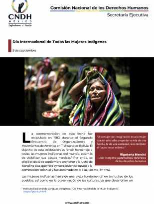 Día Internacional de Todas las Mujeres Indígenas