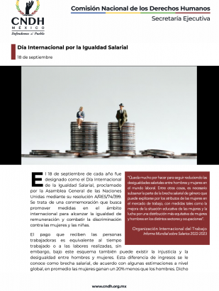 Día Internacional por la Igualdad Salarial