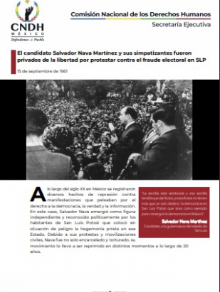 El candidato Salvador Nava Martínez y sus simpatizantes fueron privados de la libertad por protestar contra el fraude electoral en SLP