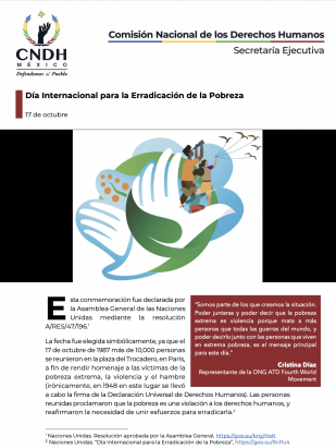 Día Internacional para la Erradicación de la Pobreza