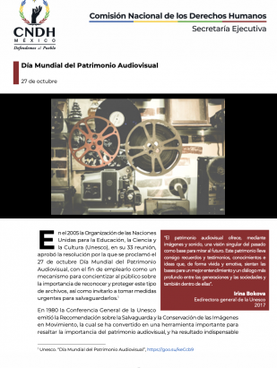 Día Mundial del Patrimonio Audiovisual