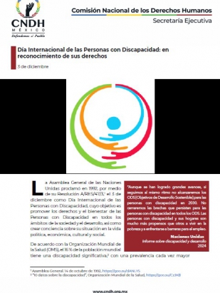 Día Internacional de las Personas con Discapacidad: en reconocimiento de sus derechos