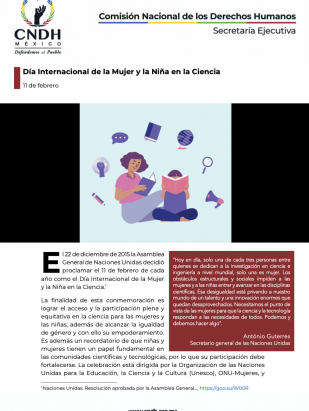 Día Internacional de la Mujer y la Niña en la Ciencia