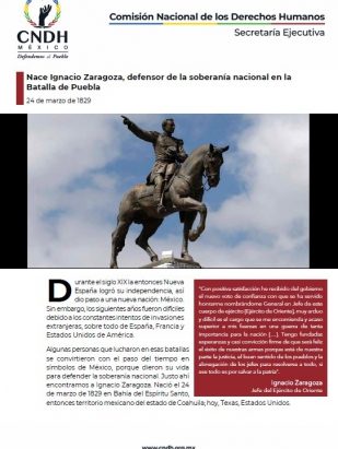 Nace Ignacio Zaragoza, defensor de la soberanía nacional en la Batalla de Puebla