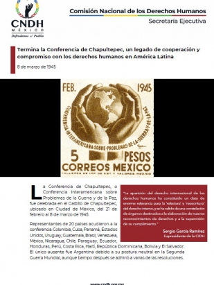 Termina la Conferencia de Chapultepec, un legado de cooperación y compromiso con los derechos humanos en América Latina
