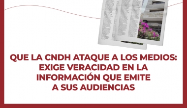 Falso que la CNDH ataque a los medios